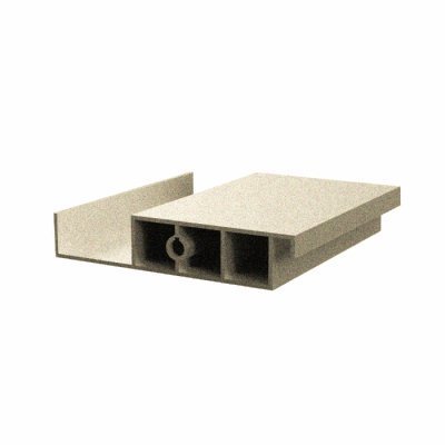 Échantillon lame aluminium (BEIGE SABLE YAZD)