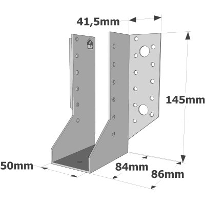Sabots à ailes extérieures, gamme SAE CLASSIQUE (épaisseur 2mm, profondeur 84mm) - Réf. SAE340/50/2
