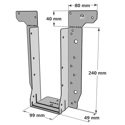 Etrier pour poutres en I - Réf. EWH240/99