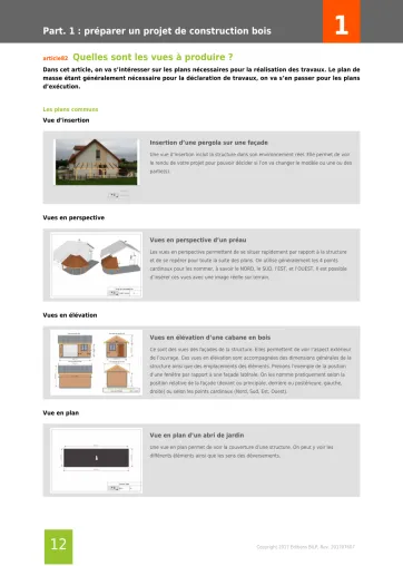 Extrait de la rubrique vues à produire