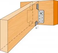 Fixation de chevrons sur support bois