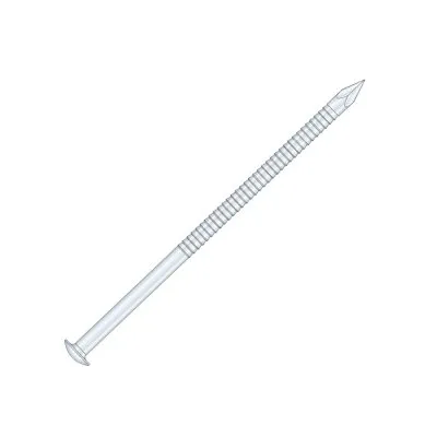 Pointe annelée tête bombée MKSA44.0X100 - Inox A4 - Réf. 74229