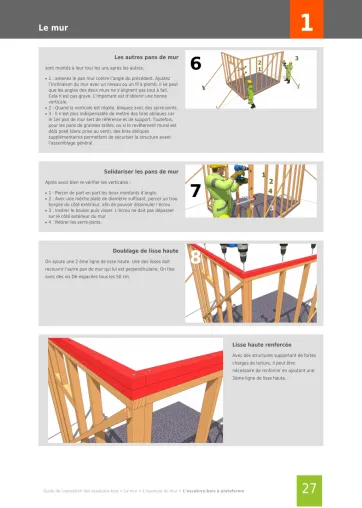 Extrait de la rubrique pose de mur