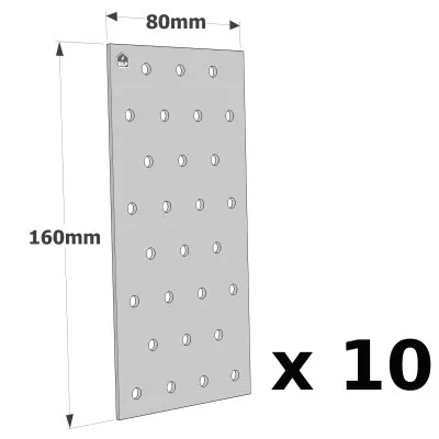 Plaques Perforées - Réf. NP20/80/160_10