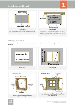 Extrait de la rubrique coffrage traditionnel