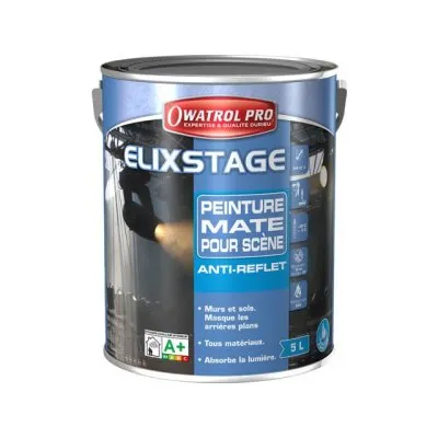 Peinture mate pour scène anti-reflet - Réf. ELPEINTSCEN5NM