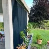 Brise-vue avec mécanismes SUNDIY et lames aluminium de couleur Gris galet RAL 7016