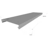 Couvertine d'acrotère plate - Gamme 400 - Aluminium 10/10 - Longueur 2000mm - Réf. CP10-400-2000