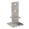 Pied de poteau en âme avec platine - Inox A4 - Réf. PPSDT170IX