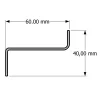 Dimensions des chéneaux SUNDIY Blanc RAL 9006