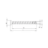 Vis HECO MULTI-MONTI-plus F - Tête fraisée - D6 x L120, cond.10 - Réf. 48505_10