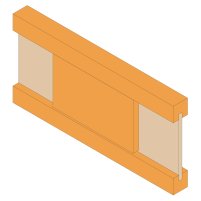 Installation d’un renfort bois sur un support poutre en I