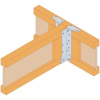 Fixation par les brides supérieures sur un support poutre en I avec renfort