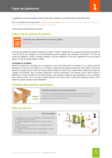 Extrait de la rubrique bois sur pilotis